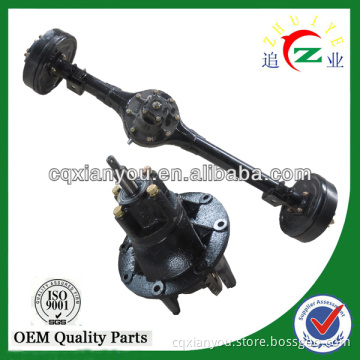 solid full floating axle assembly for tricycle